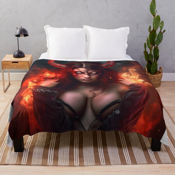 Item preview, Demon Girl with Fire designed and sold by Poisoner Art.