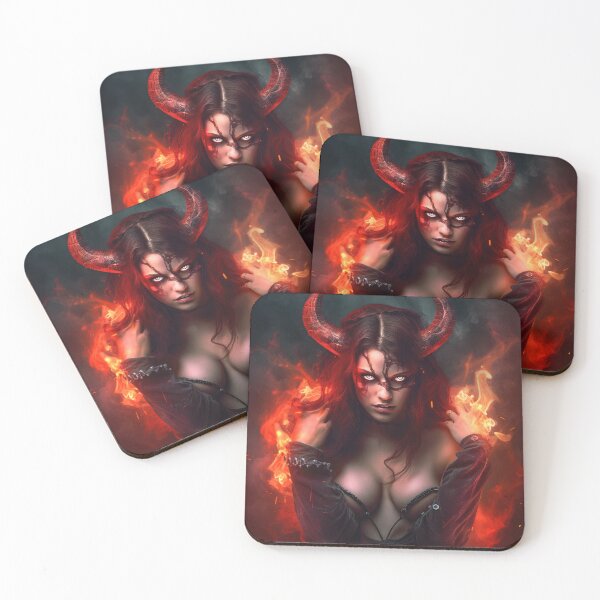 Item preview, Demon Girl with Fire designed and sold by Poisoner Art.