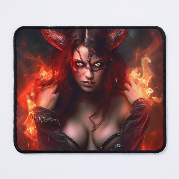 Item preview, Demon Girl with Fire designed and sold by Poisoner Art.