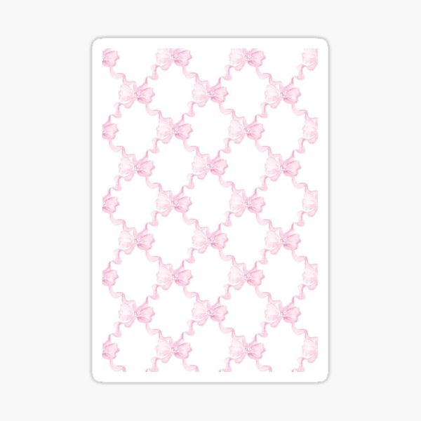 Coquette balletcore pink bows Sticker for Sale by Pixiedrop