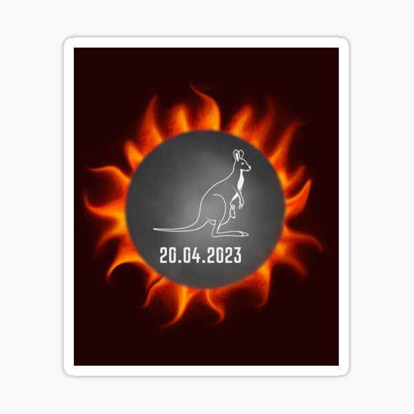 Item preview, Solar Eclipse Exmouth Town in Australia designed and sold by NexCreation.