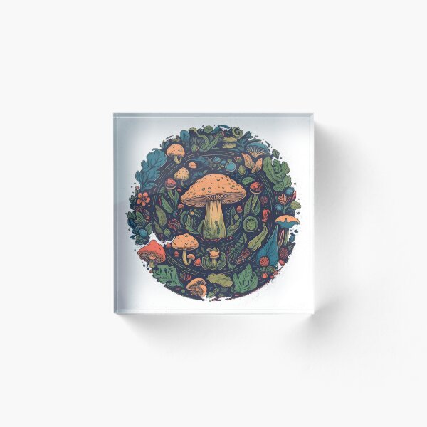 Artikelvorschau, Mushroom Forest Circular entworfen und verkauft von FantasyRealmOP.