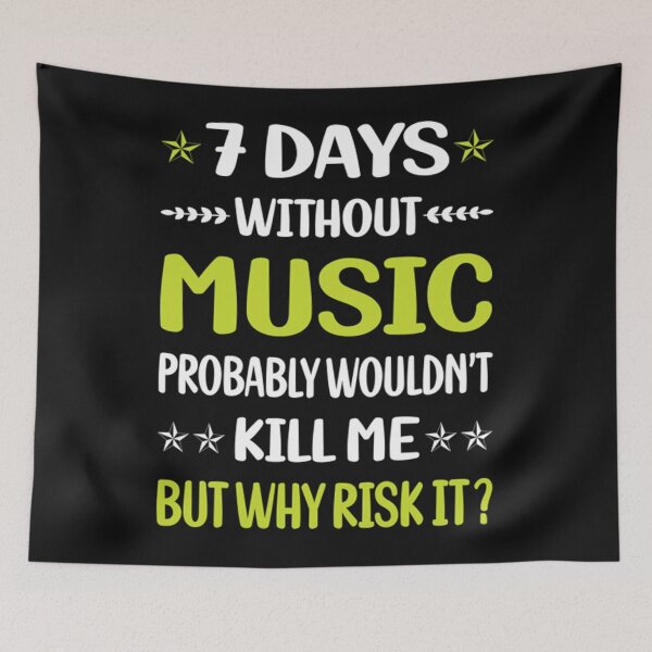 Item preview, Funny 7 Days Without Music  designed and sold by DustinKoss.