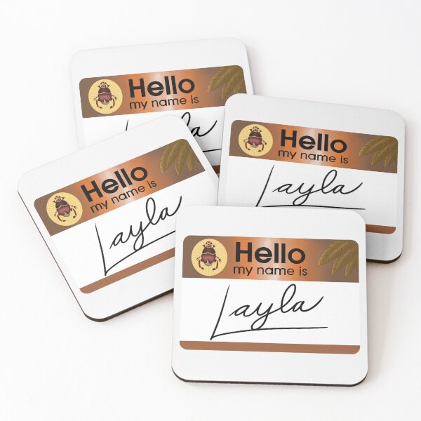 Item preview, Layla name tag designed and sold by Doortodreamland.