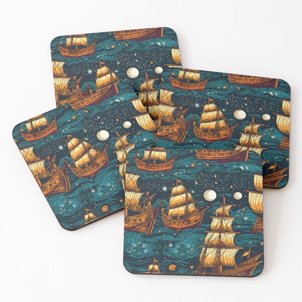 Item preview, Old Ships At Night designed and sold by Darkhosis.