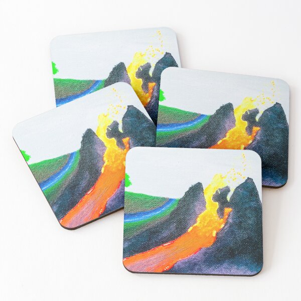 Item preview, Volcanic River designed and sold by KatsColorfulArt.
