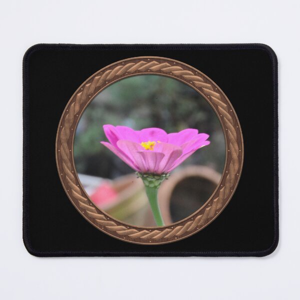 Item preview, Pink Zinnia Flowers in Celtic Circle Frame 44 designed and sold by Swabcraft.