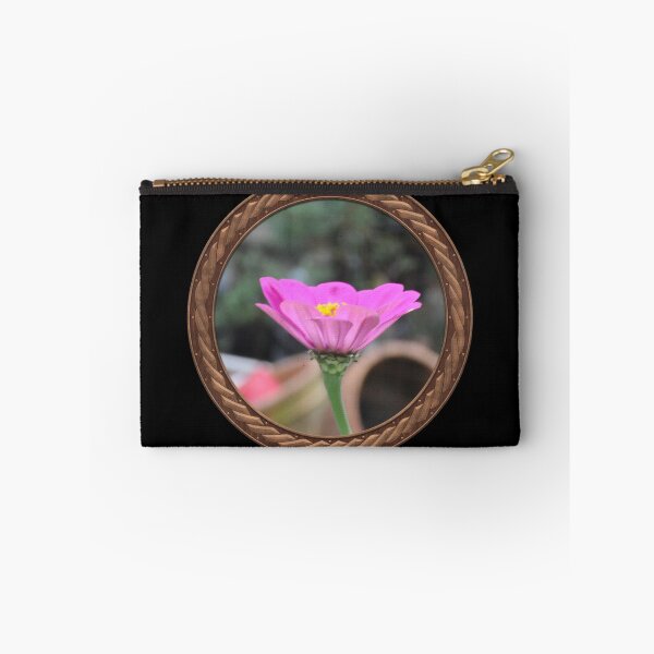 Item preview, Pink Zinnia Flowers in Celtic Circle Frame 44 designed and sold by Swabcraft.