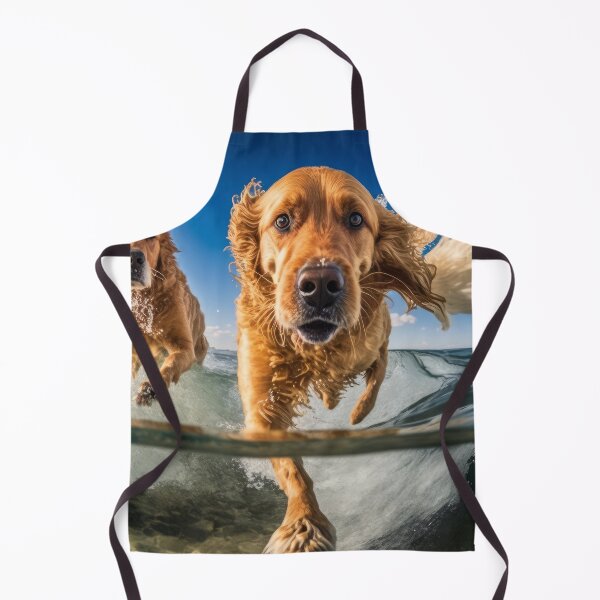 Item preview, Felices Golden Retrievers nadando en el mar designed and sold by Tio-Tecun.