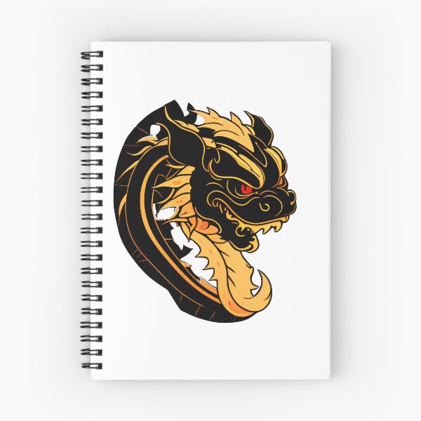 Item preview, chinese dragon head with red eyes golden black style designed and sold by PlayDifferent ⭐⭐⭐⭐⭐.