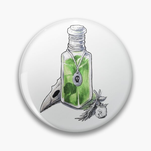Item preview, Poisonous Vial Traditional Drawing designed and sold by Jennette Brown.