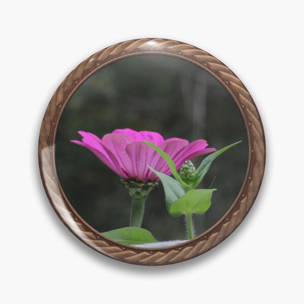 Item preview, Pink Zinnia Flowers in Celtic Circle Frame 47 designed and sold by Swabcraft.