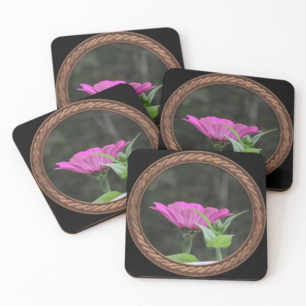Item preview, Pink Zinnia Flowers in Celtic Circle Frame 47 designed and sold by Swabcraft.