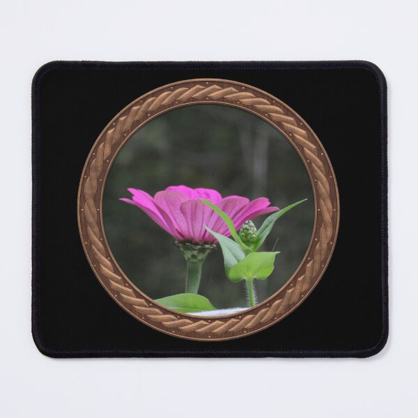 Item preview, Pink Zinnia Flowers in Celtic Circle Frame 47 designed and sold by Swabcraft.