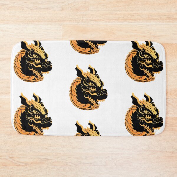 Item preview, chinese dragon head with golden black style designed and sold by PlayDifferent ⭐⭐⭐⭐⭐.