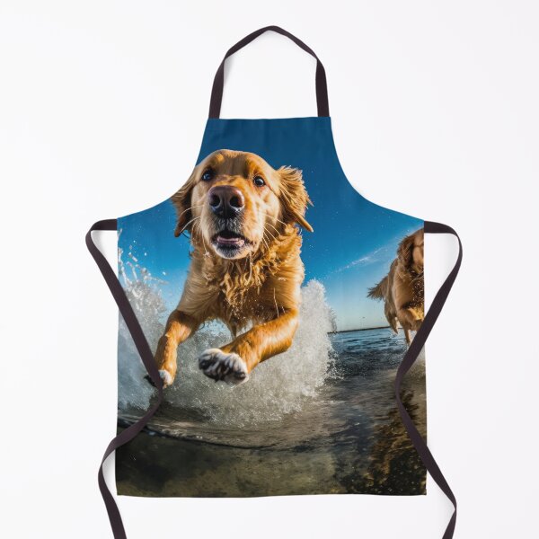 Item preview, Felices Golden Retrievers nadando en el mar designed and sold by Tio-Tecun.