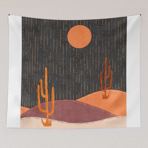 Item preview, Nights In The Desert - Minimal, Abstract - Mid Century Modern Art designed and sold by Studio Grafiikka.