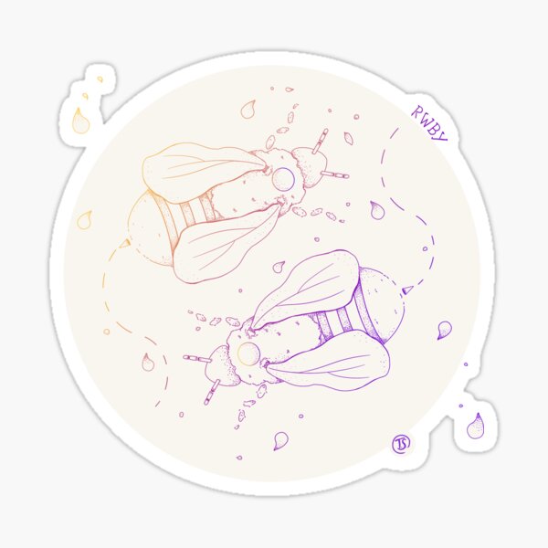 Item preview, Bubmbleby Yin and Yang with outline designed and sold by Doodles-TS.