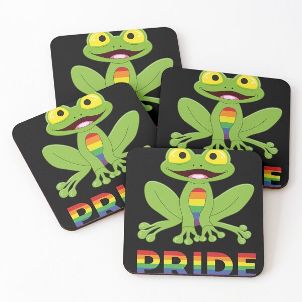 Item preview, Pride Frog LGBT LGBTQ Gay Lesbian Rainbow Flag designed and sold by Designer-Girl.