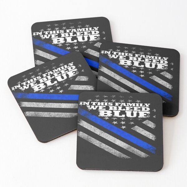 Item preview, We Bleed Blue designed and sold by Blue Line Hub.