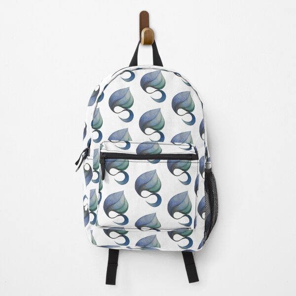 Item preview, blue green abstract leaf designed and sold by stupidpotato1.