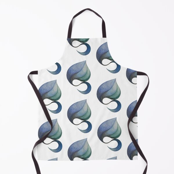 Item preview, blue green abstract leaf designed and sold by stupidpotato1.