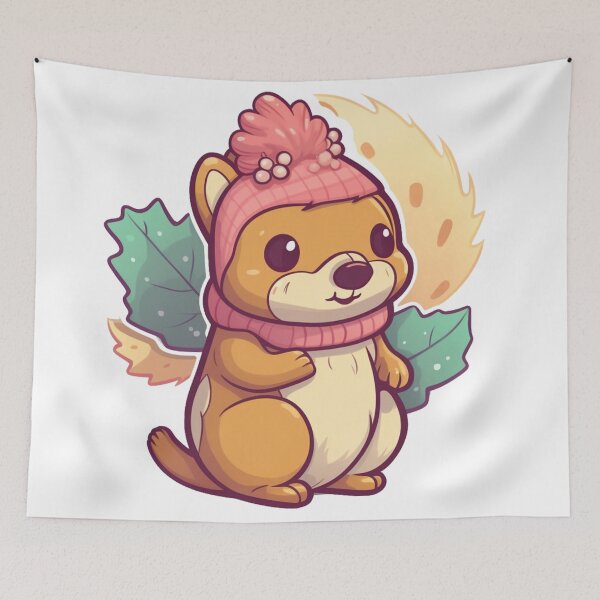 Item preview, Cute cartoon squirrel designed and sold by Stickermagician.
