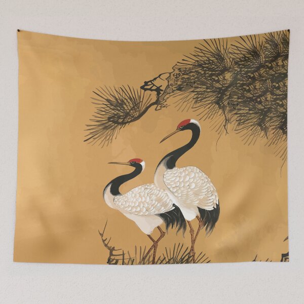 Item preview, Japanese crane painting designed and sold by Willem Horinga.