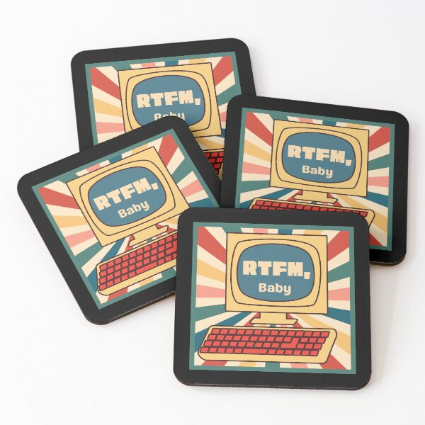Item preview, RTFM -  A Fun Tech Nerd Geek Acronym  designed and sold by Heartee.