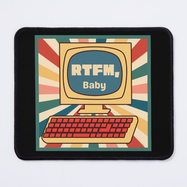 Item preview, RTFM -  A Fun Tech Nerd Geek Acronym  designed and sold by Heartee.