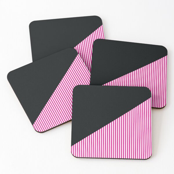 Item preview, Triangle and Stripes | Mixed Patterns | Black and Pink designed and sold by rsty11.
