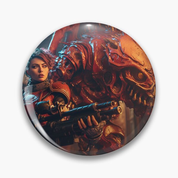 Item preview, Red Death Guard, Female  dystopian Soldier. designed and sold by CosmicBlesedEye.