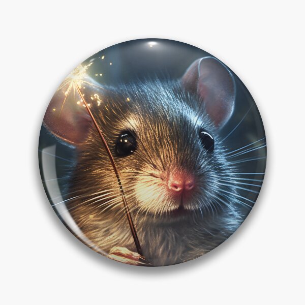 Item preview, Adorable Doormouse Holding A Sparkler in It's Hand designed and sold by StickeryPickery.