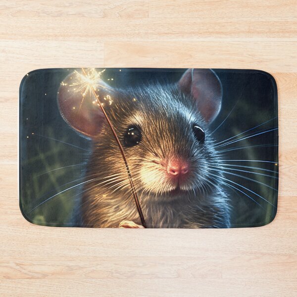 Item preview, Adorable Doormouse Holding A Sparkler in It's Hand designed and sold by StickeryPickery.