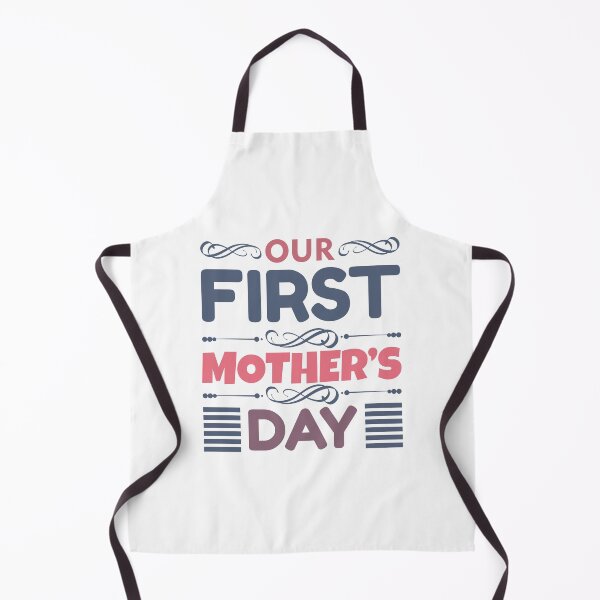 Item preview, Our First Mother's Day – Mother’s Day t-shirt design - Sticker redbubble designed and sold by bluehatgraphics.