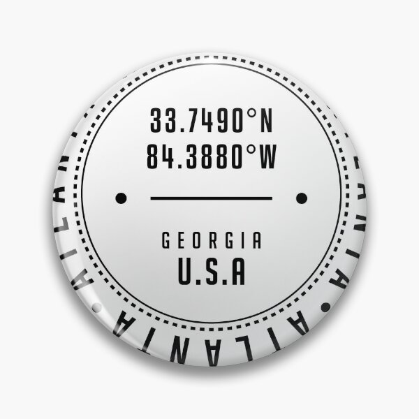 Item preview, Atlanta, Georgia, USA - 1 - City Coordinates Typography Print - Classic, Minimal designed and sold by Studio Grafiikka.