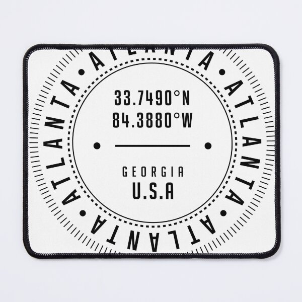 Item preview, Atlanta, Georgia, USA - 1 - City Coordinates Typography Print - Classic, Minimal designed and sold by Studio Grafiikka.