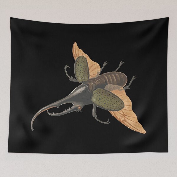 Item preview, Hercules Beetle Illustration | Beetle Species | Insect Lovers | Dynastes Hercules designed and sold by WadeLestat.