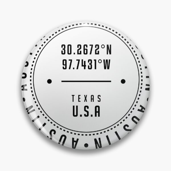 Item preview, Austin, Texas, USA - 1 - City Coordinates Typography Print - Classic, Minimal designed and sold by Studio Grafiikka.