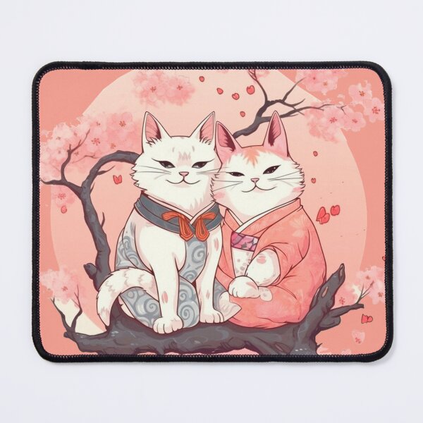 Item preview, Sakura cat couple designed and sold by Art-ColorTech.