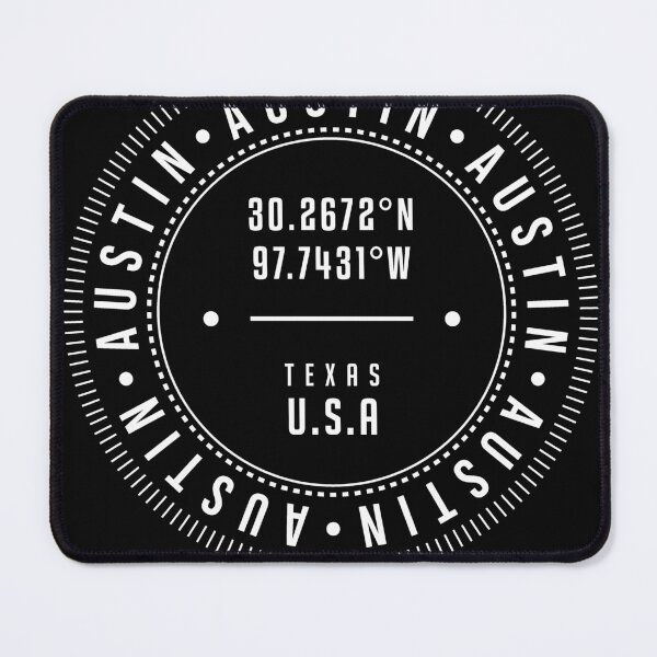 Item preview, Austin, Texas, USA - 1 - City Coordinates Typography Print - Classic, Minimal designed and sold by Studio Grafiikka.