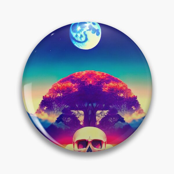 Item preview, Neon skull designed and sold by WildWaveStylez.