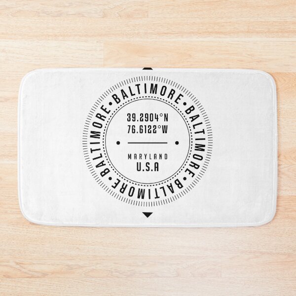 Item preview, Baltimore, Maryland, USA - 1 - City Coordinates Typography Print - Classic, Minimal designed and sold by Studio Grafiikka.
