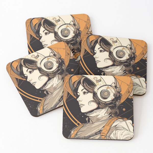 Item preview, Retro-Futuristic Space Aged Woman designed and sold by Retro Type.