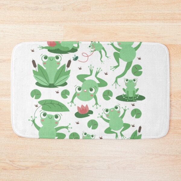 Item preview, Cute frogs enjoying and dancing frog habitat designed and sold by Kawabijutsu21.