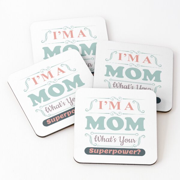 Item preview, I'm  mom what is your superpower – Mother’s Day t-shirt design - Sticker redbubble designed and sold by bluehatgraphics.