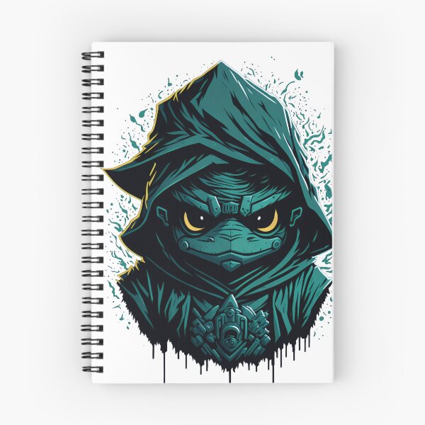 Item preview, Green pet ninja knight with cute angry smile designed and sold by PiotrekJ.