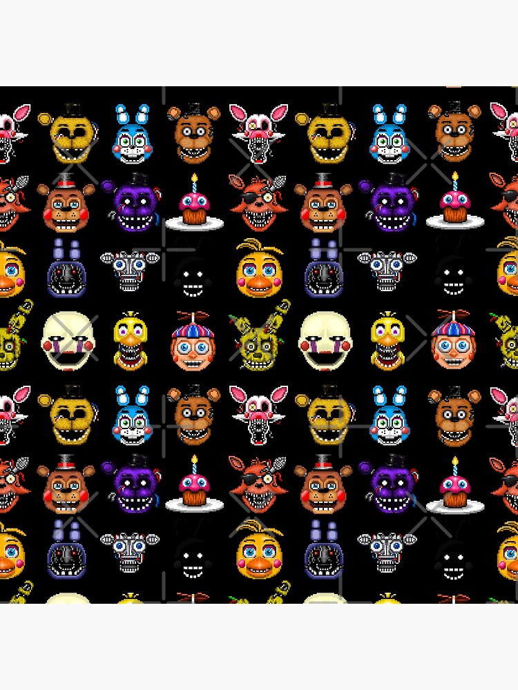 FNAF pixel art collage