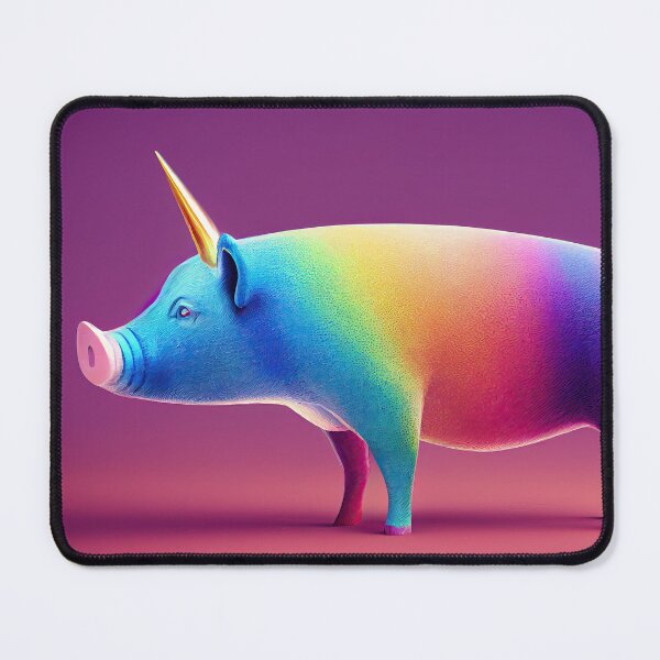 Item preview, Gerda the cheerful colorful unicorn pig designed and sold by Pixelboys.