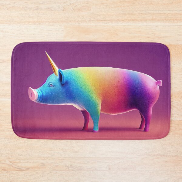 Item preview, Gerda the cheerful colorful unicorn pig designed and sold by Pixelboys.